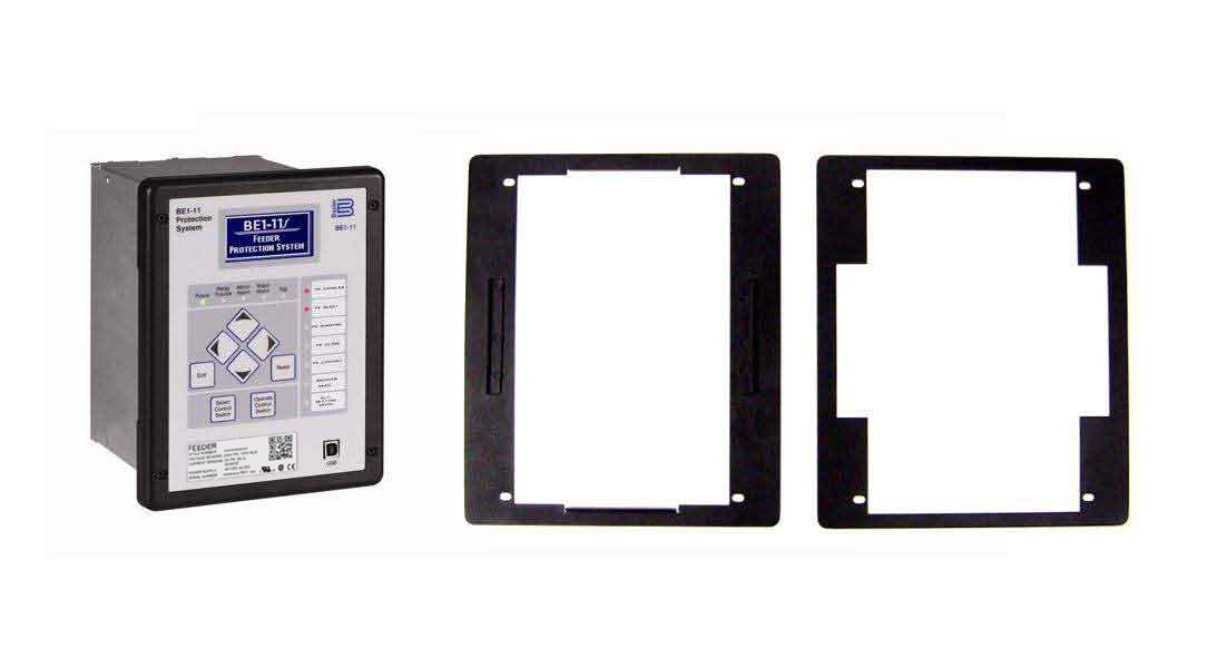 Mounting plate to match Multilin 345/745 retrofit, Basler p/n: 9424200073